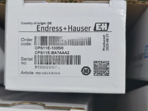NEW ARRIVAL: E+H CPS11E-1035/0 CPS11E-BA7AAA2 pH Sensor