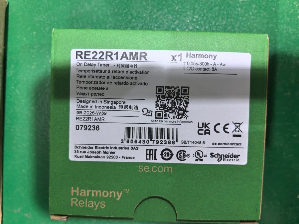 NEW ARRIVAL: Schneider Electric RE22R1AMR Timing Relay Now in Stock
