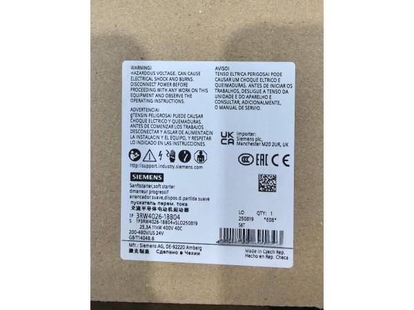 NEW ARRIVAL: Siemens SIRIUS 3RW4026-1BB04 Soft Starter Now Available NEW ARRIVAL: Siemens SIRIUS 3RW4026-1BB04 Soft Starter Now Available