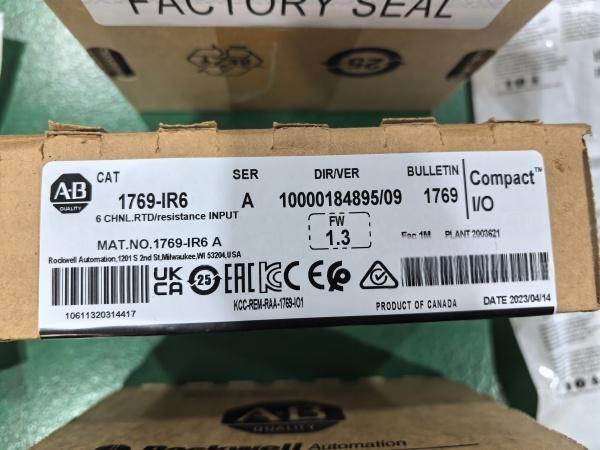 NEW ARRIVAL: Allen-Bradley 1769-IR6 RTD Input Module Now Available NEW ARRIVAL: Allen-Bradley 1769-IR6 RTD Input Module Now Available
