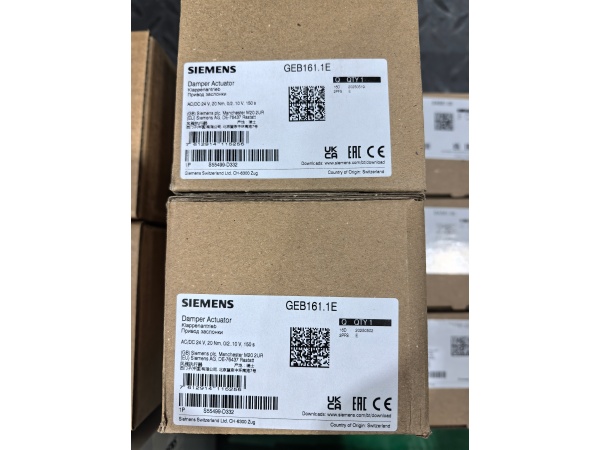 NEW ARRIVAL: Siemens GEB161.1E Electromotoric Damper Actuator Now Available NEW ARRIVAL: Siemens GEB161.1E Electromotoric Damper Actuator Now Available