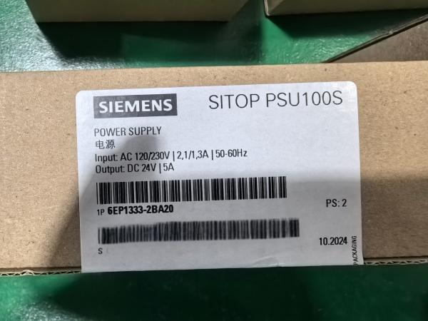NEW ARRIVAL: Siemens SITOP PSU100S 6EP1333-2BA20 24V/5A Power Supply Now Available