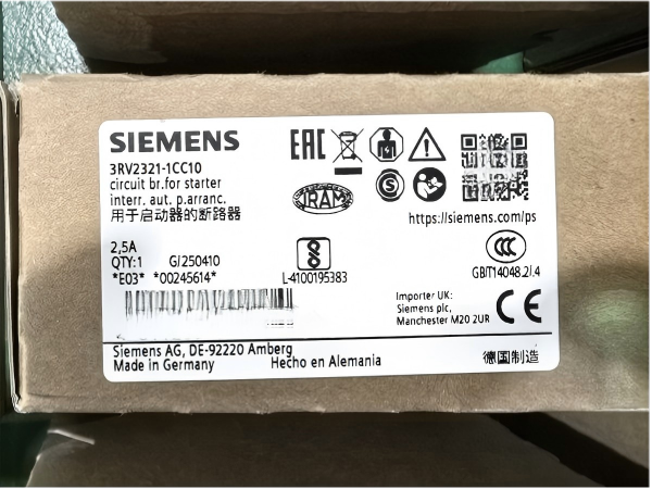 สินค้ามาใหม่: Siemens 3RV2321-1CC10 Motor Starter Protector มีจำหน่ายแล้ว