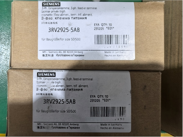 NEW ARRIVAL: Siemens SIRIUS 3RV2925-5AB Infeed Terminal Now Available NEW ARRIVAL: Siemens SIRIUS 3RV2925-5AB Infeed Terminal Now Available